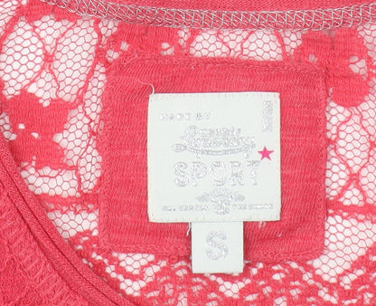 Womens UK Size S Lonsdale Red Jersey T-Shirt