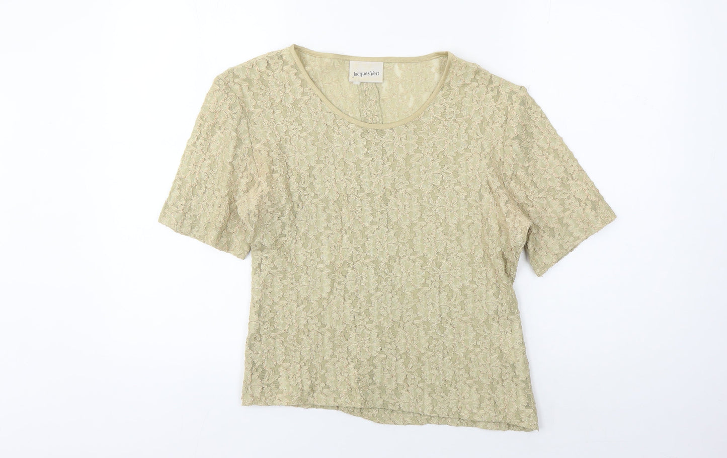 Jacques Vert Women's Beige Lace Blouse Size 12