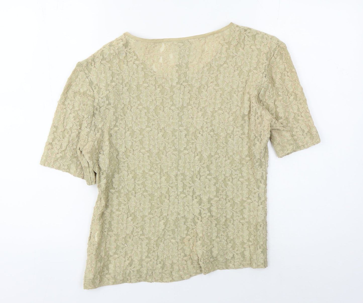 Jacques Vert Women's Beige Lace Blouse Size 12