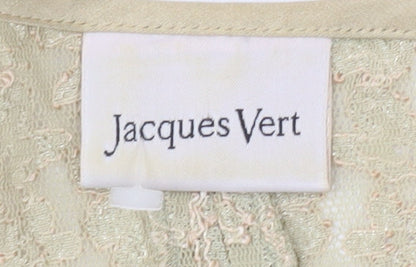 Jacques Vert Women's Beige Lace Blouse Size 12