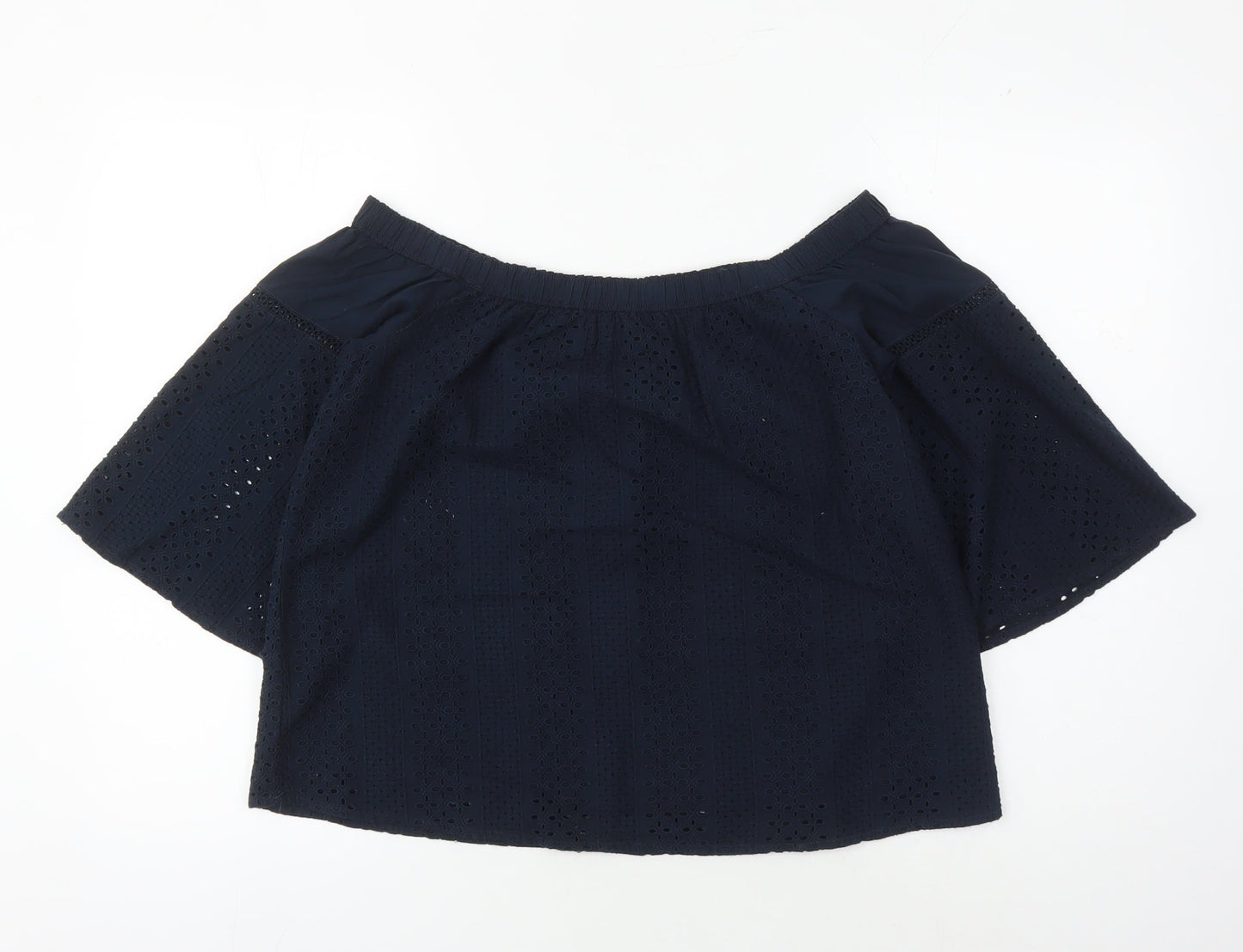 Abercrombie & Fitch Blue Off Shoulder Blouse Women S