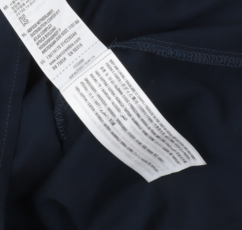 Abercrombie & Fitch Blue Off Shoulder Blouse Women S