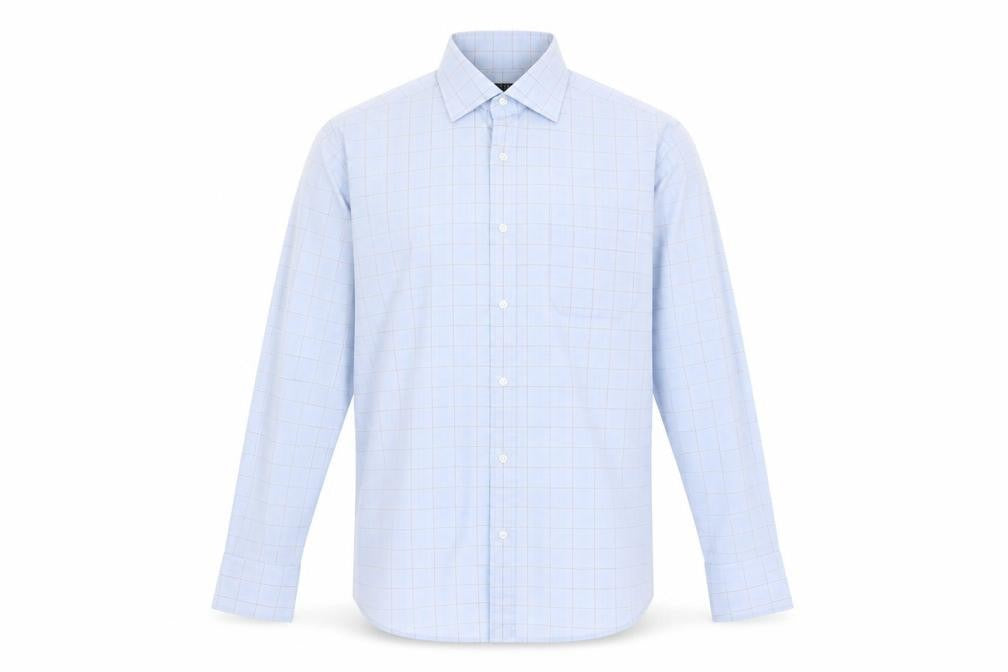 Mens UK Collar Size M Thomas Nash Smart Blue  Dress Shirt