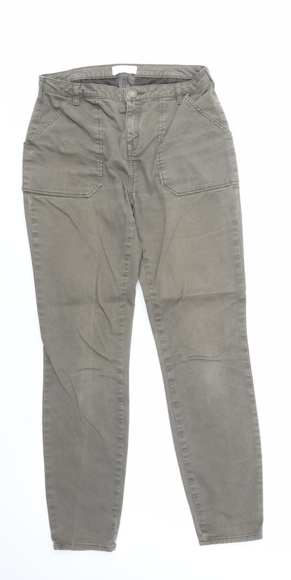 Womens UK Size 10 White Label Regular Fit  Grey Jeans