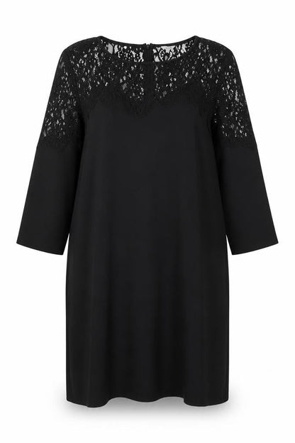 Jigsaw Women's Black Lace Shift Dress - Size 14