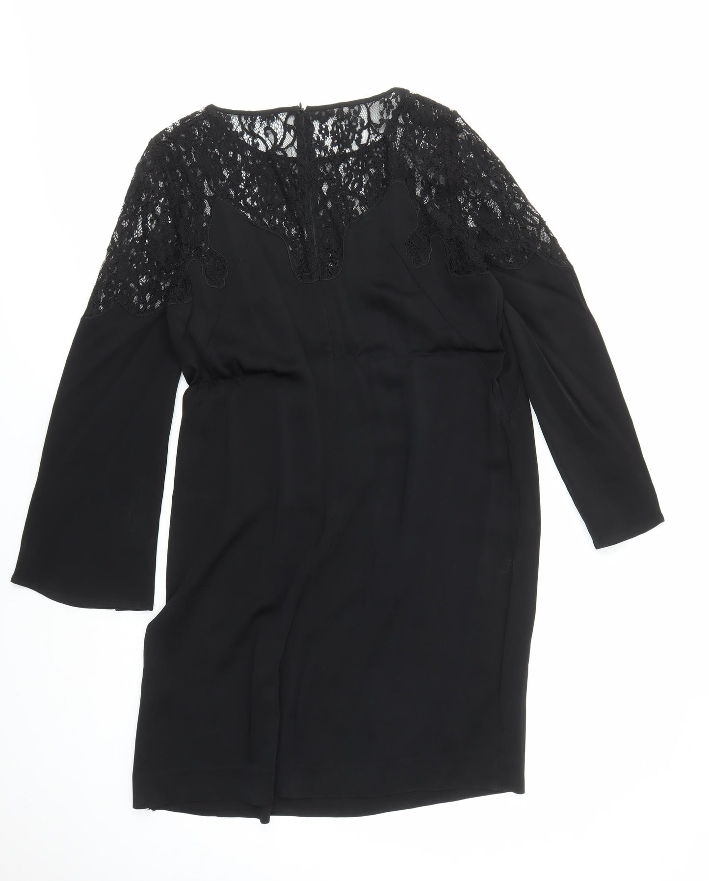 Jigsaw Women's Black Lace Shift Dress - Size 14
