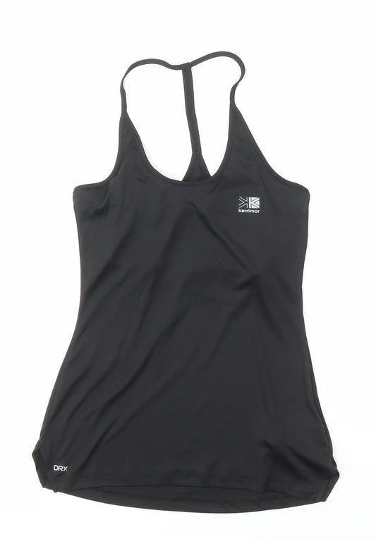 Karrimor Women's Black Gym Tank, Size 10, Athletic Fit