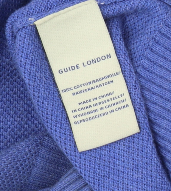 Guide London Blue Men's Pullover Jumper M Cotton