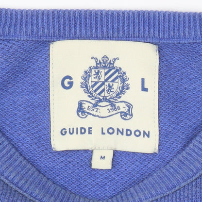 Guide London Blue Men's Pullover Jumper M Cotton
