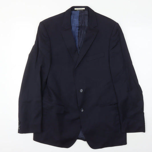 Mens UK Size 40 Van Gils Regular Blue Suit Jacket