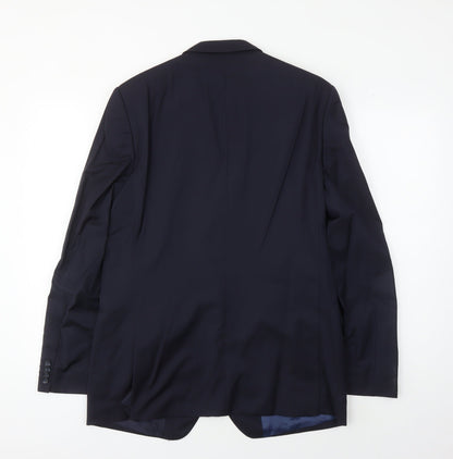 Mens UK Size 40 Van Gils Regular Blue Suit Jacket