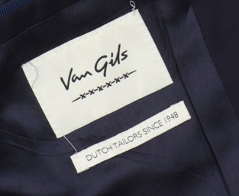 Mens UK Size 40 Van Gils Regular Blue Suit Jacket