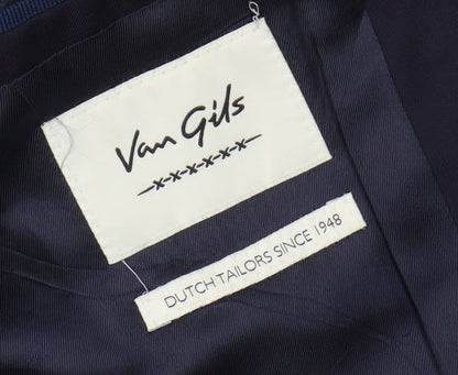 Mens UK Size 40 Van Gils Regular Blue Suit Jacket