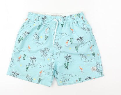 Tokyo Laundry Boys Blue Swim Shorts 11 Years, Beach Pattern
