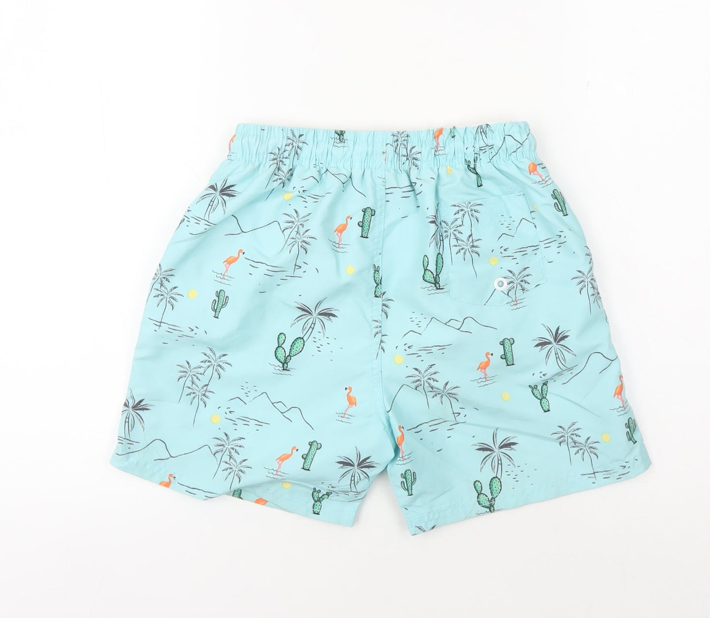 Tokyo Laundry Boys Blue Swim Shorts 11 Years, Beach Pattern