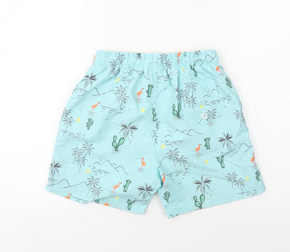 Tokyo Laundry Boys Blue Swim Shorts 11 Years, Beach Pattern