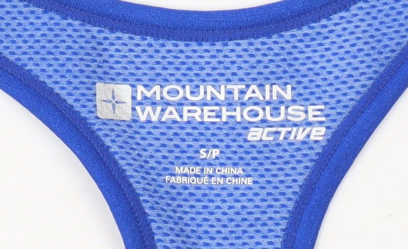 Mountain Warehouse Women's Blue Tank Top, Size S, Athletic Fit
