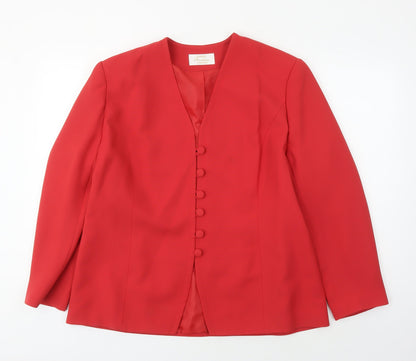 Eastex Women's Red Suit Jacket Size 18 Classic Fit