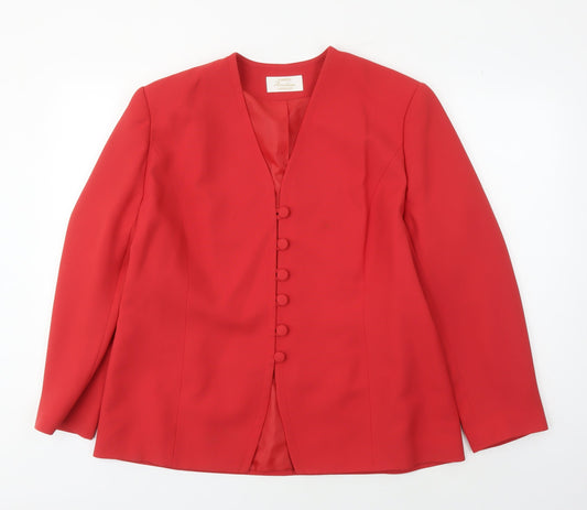 Eastex Women's Red Suit Jacket Size 18 Classic Fit