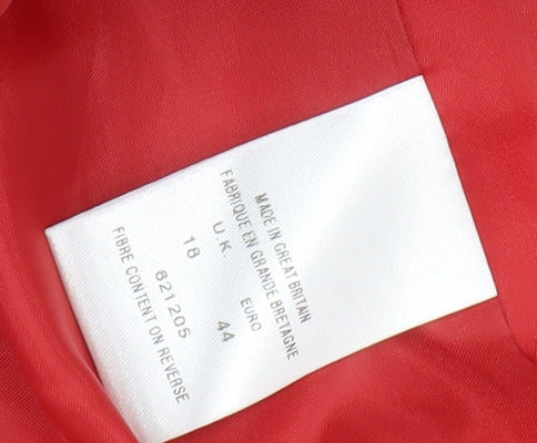 Eastex Women's Red Suit Jacket Size 18 Classic Fit