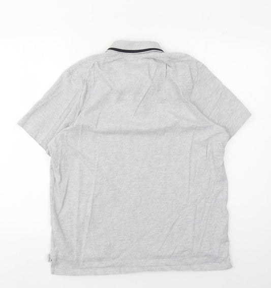 SoulCal & Co Men's Grey Polo Shirt Size M