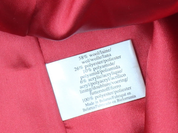 Womens UK Size 16 Laura Ashley Red Overcoat