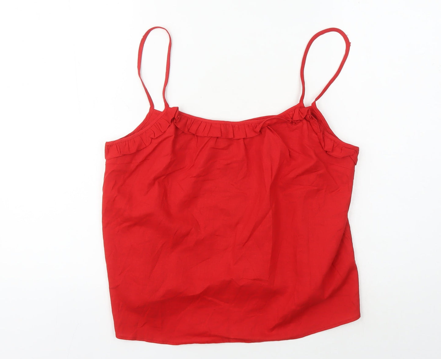 Hush Women's Red Linen Camisole Tank, UK Size 10, Summer
