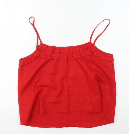 Hush Women's Red Linen Camisole Tank, UK Size 10, Summer