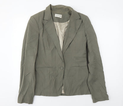 Long Tall Sally Women's Green Blazer, Size 12, Business Style