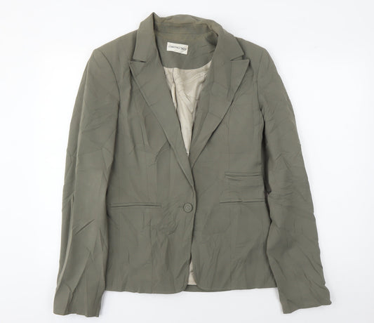 Long Tall Sally Women's Green Blazer, Size 12, Business Style