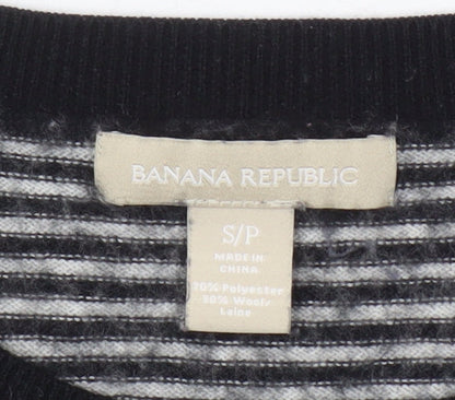 Banana Republic Women's Black Striped Jumper S