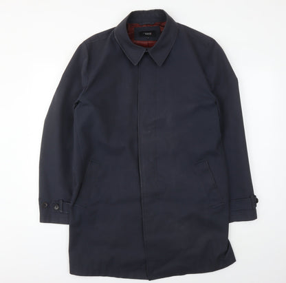 Mens UK Size S Thomas Nash Black Trench Coat