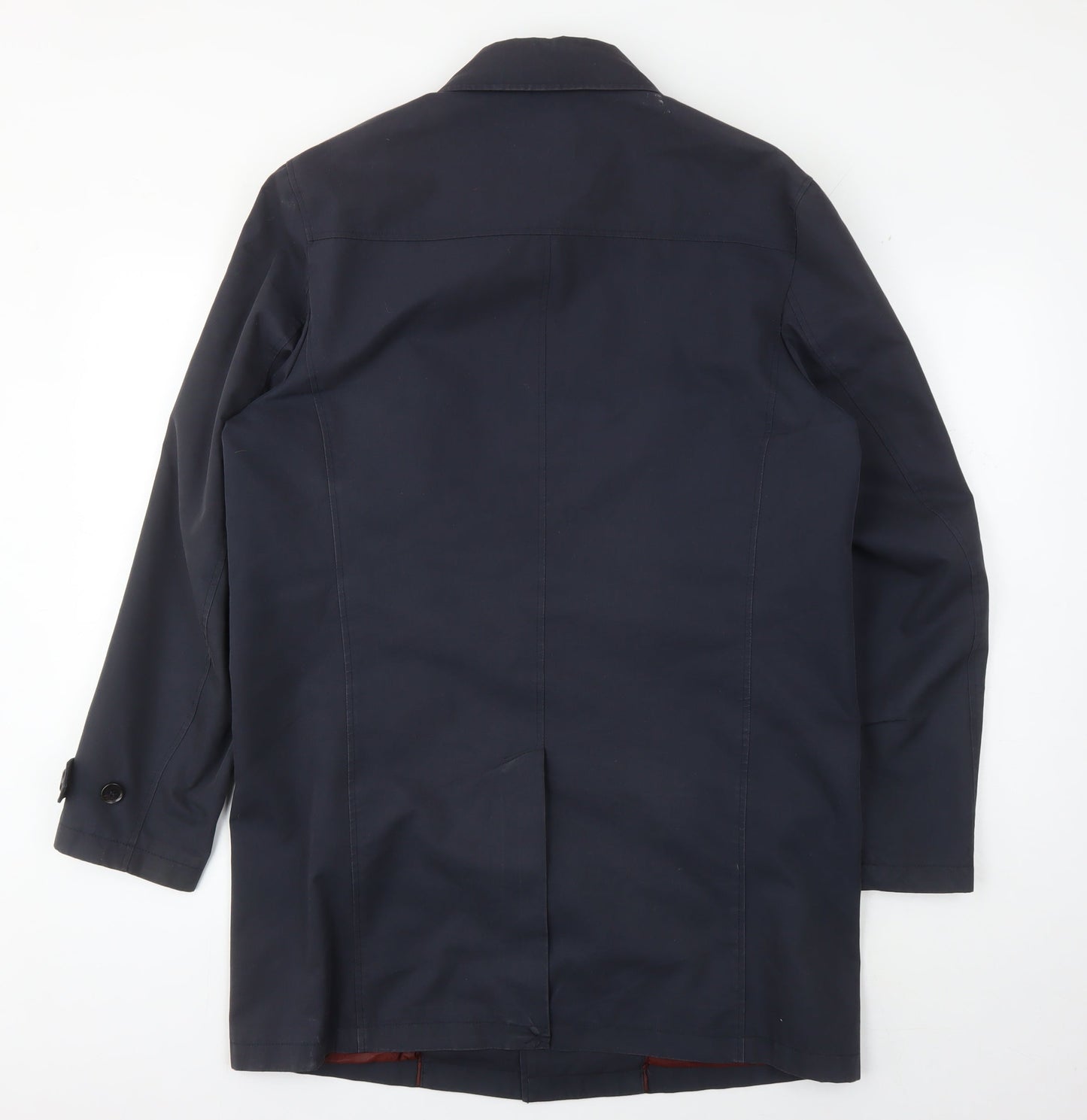 Mens UK Size S Thomas Nash Black Trench Coat