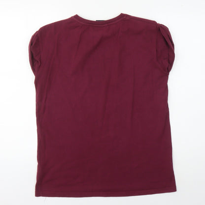 Unisex Adults UK Size 8 Harry Potter Red Basic T-Shirt