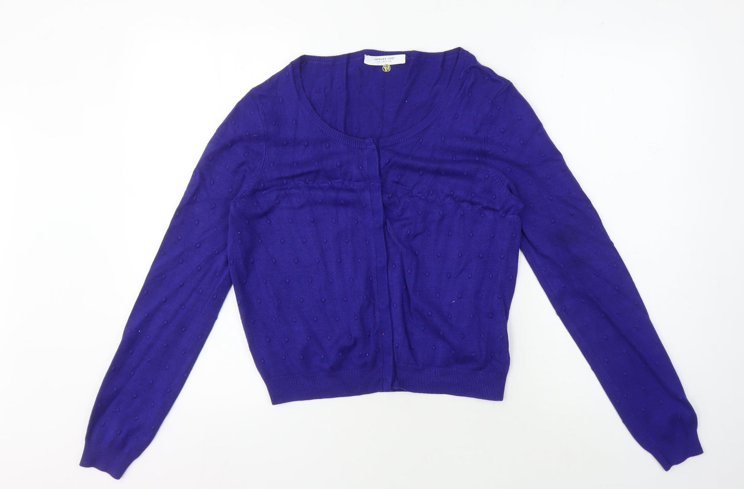 Womens UK Size S Jacques Vert Purple Cardigan Jumper