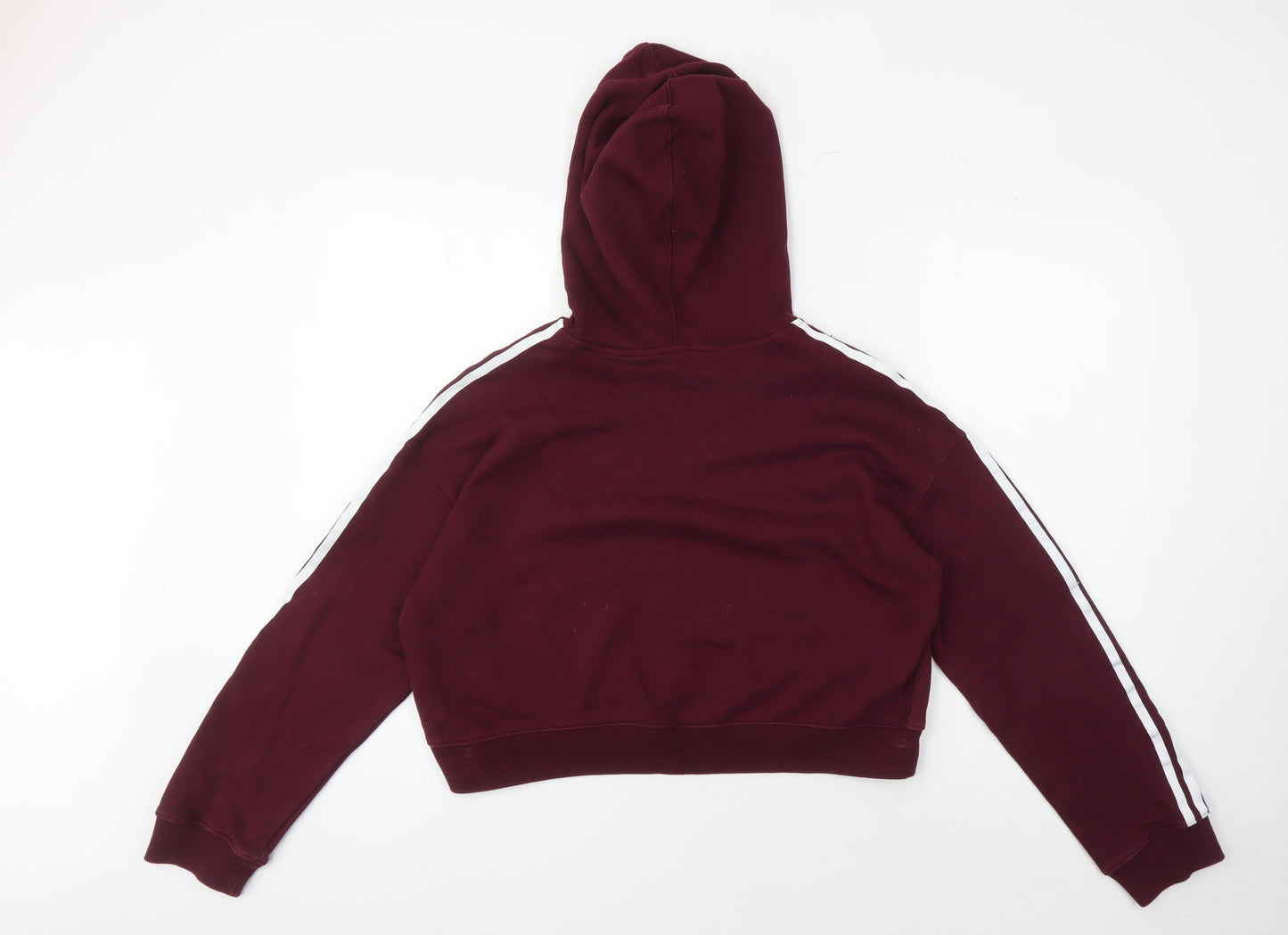 Adidas Women's Red Pullover Hoodie, Size 10, Sports Style