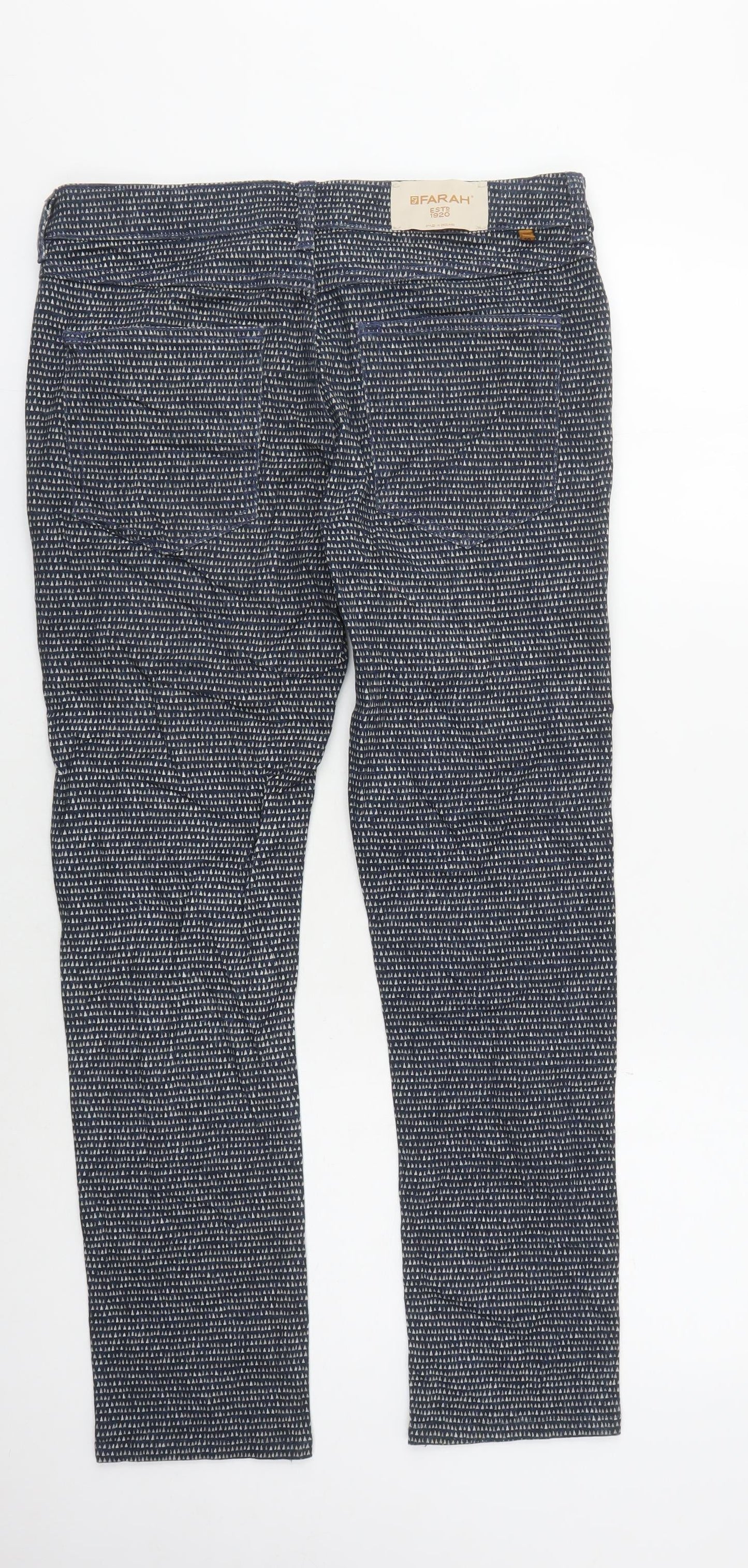 Farah Men's Blue Slim Fit Straight Jeans