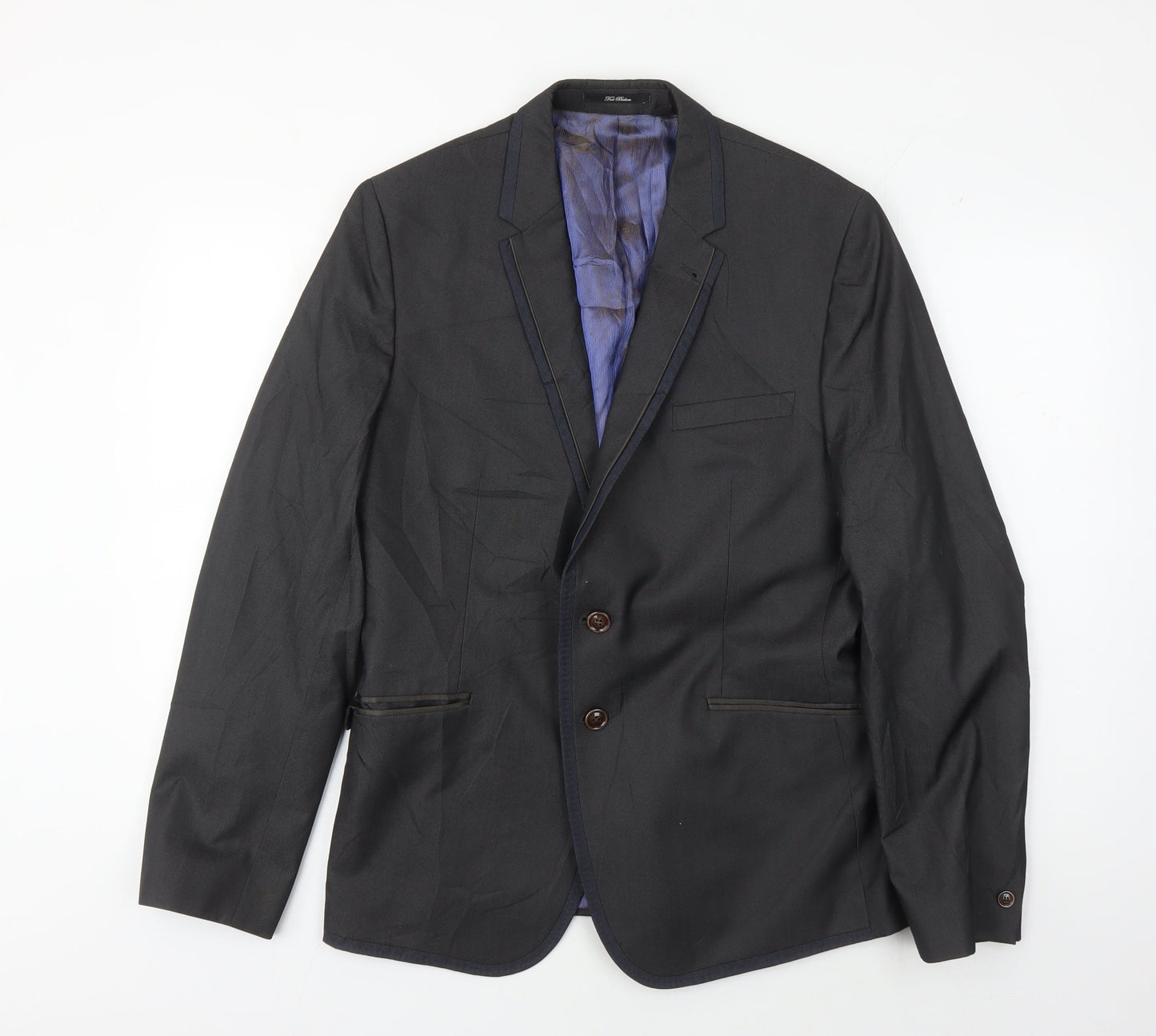 Mens UK Size 4 Ted Baker Regular Black Suit Jacket