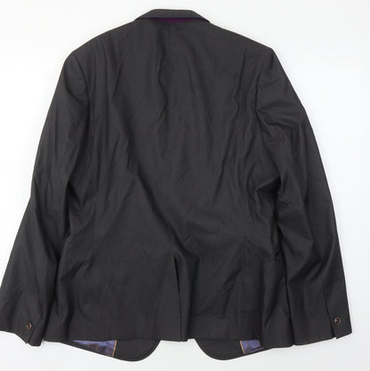 Mens UK Size 4 Ted Baker Regular Black Suit Jacket