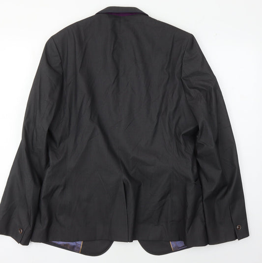 Mens UK Size 4 Ted Baker Regular Black Suit Jacket