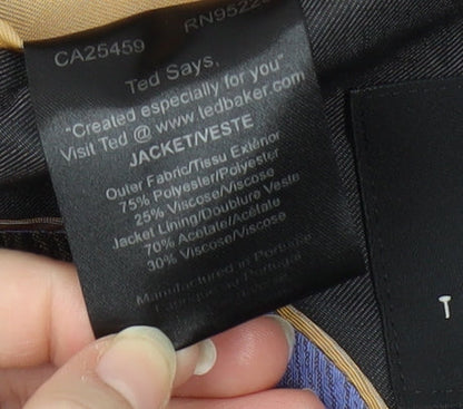 Mens UK Size 4 Ted Baker Regular Black Suit Jacket