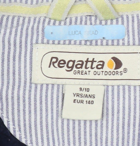 Regatta Unisex Kids Blue Fleece Henley Sweatshirt 9 Years