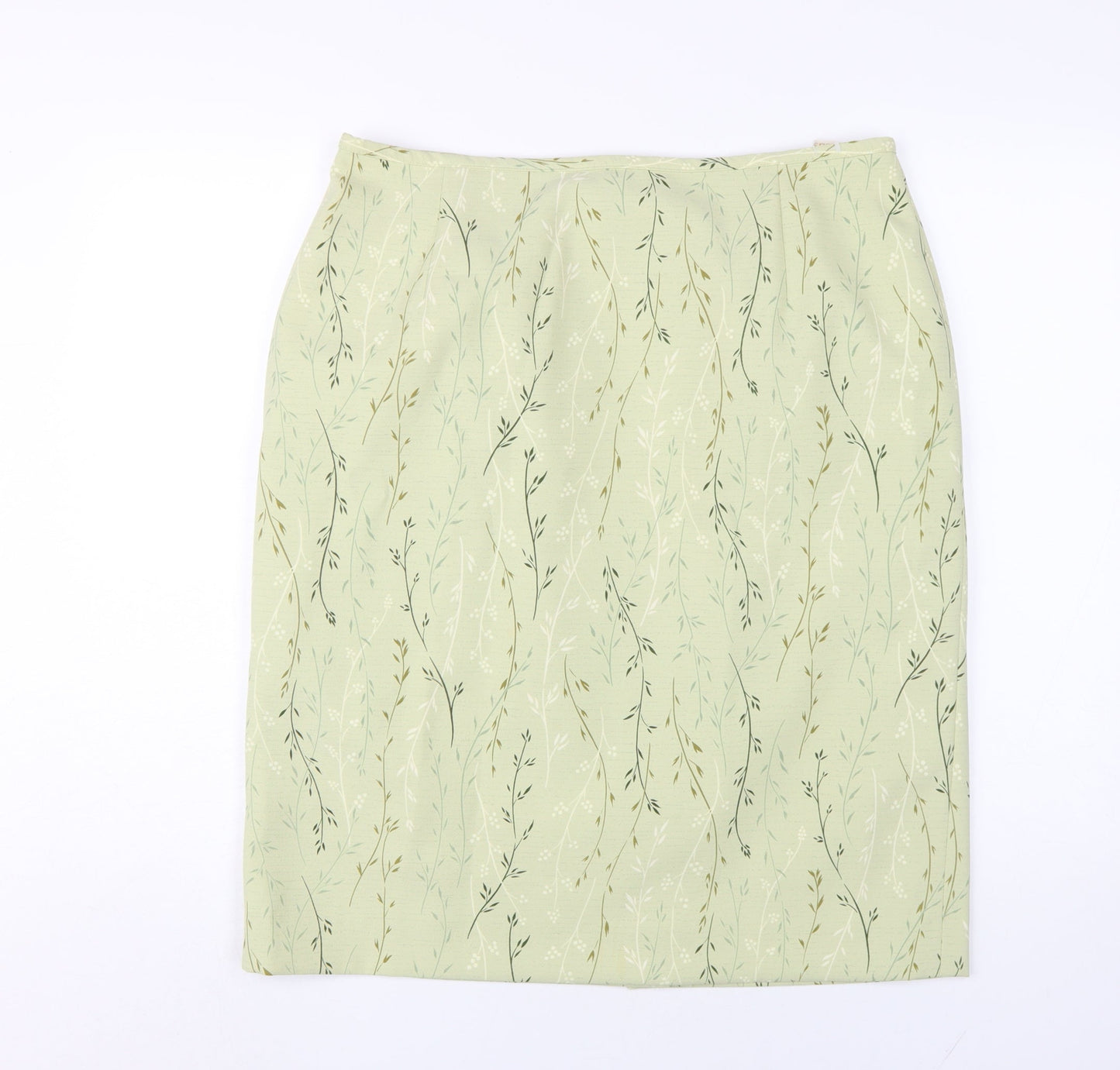 Eastex Women’s Green Floral Midi Skirt, Size 16