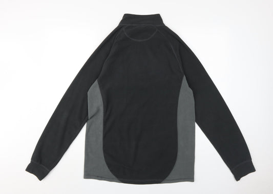 Trespass Men's Black 1/2 Zip Fleece Sweatshirt L