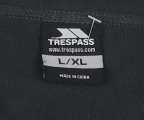 Trespass Men's Black 1/2 Zip Fleece Sweatshirt L