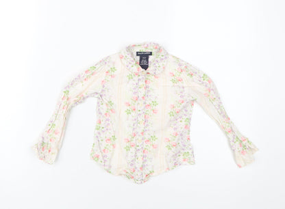 Ralph Lauren Girls Floral Blouse 3 Years Multicoloured Cotton