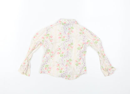 Ralph Lauren Girls Floral Blouse 3 Years Multicoloured Cotton