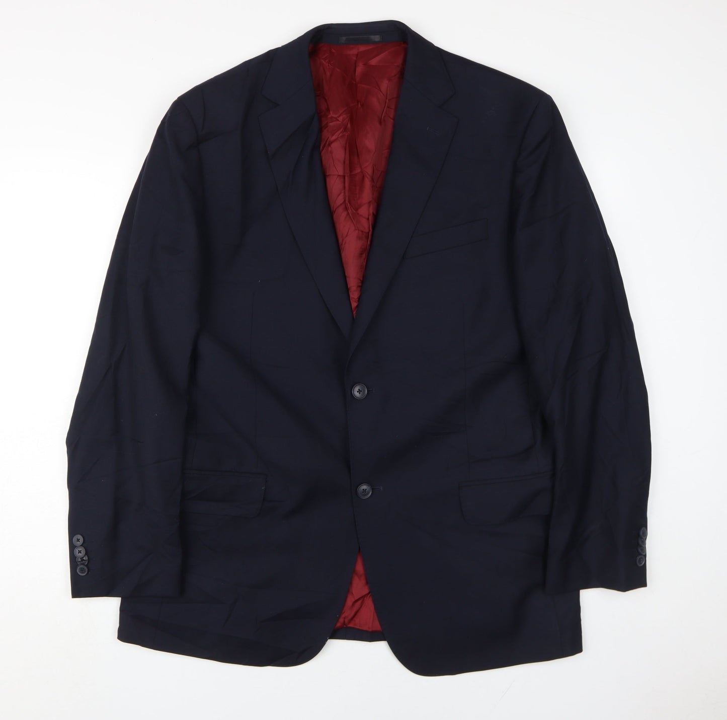 Mens UK Size 43 T.M.Lewin Regular Blue Suit Jacket