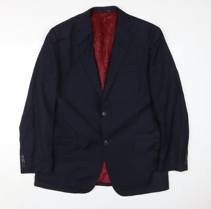 Mens UK Size 43 T.M.Lewin Regular Blue Suit Jacket