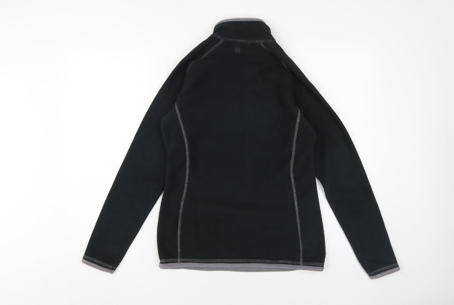 Womens UK Size S Mountain Warehouse Black Henley Sweatshirt